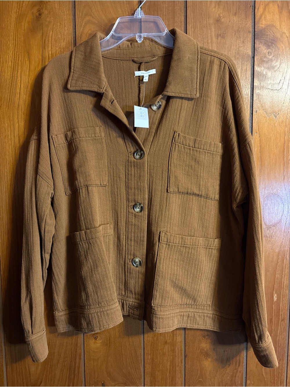 Maurices Chestnut Utility Jacket with Patch Pockets